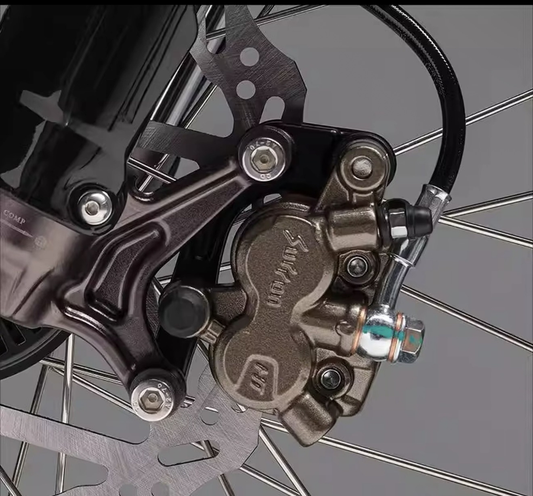 brake shoes / brake pads (front and rear universal set, includes spring clips).