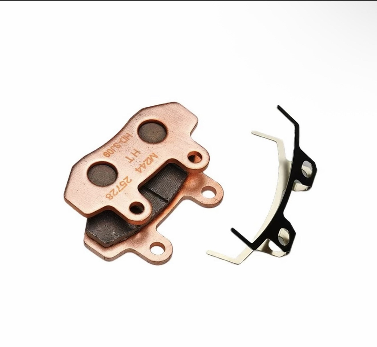 brake shoes / brake pads (front and rear universal set, includes spring clips).